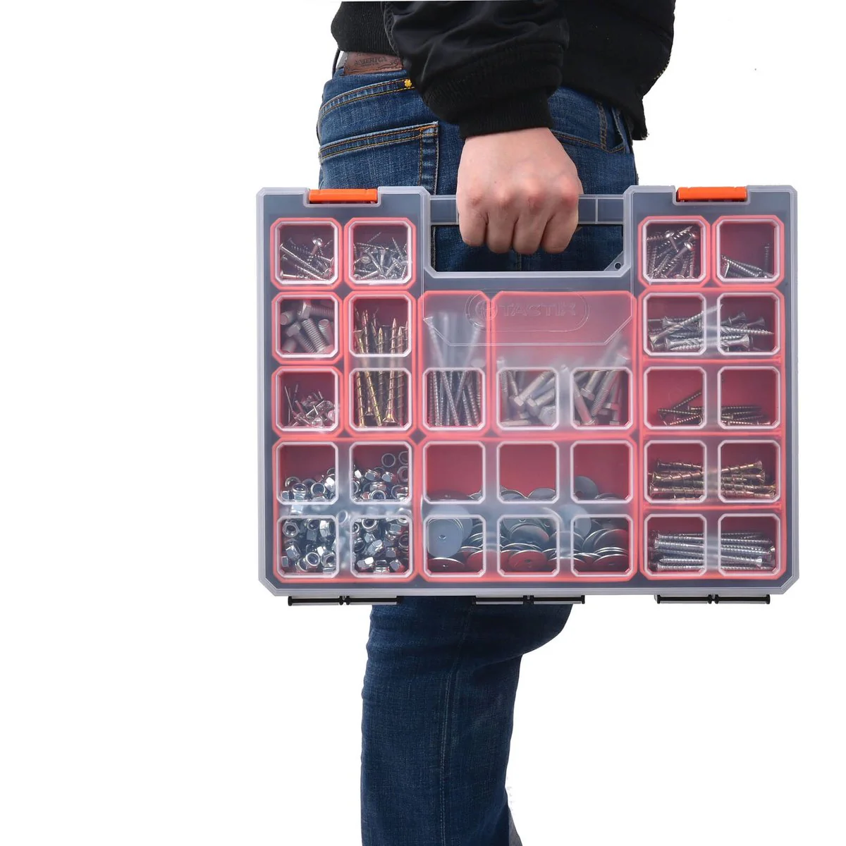 Tactix Tub Organiser - 405mm - PP - 12 Deep Tubs - Image 3