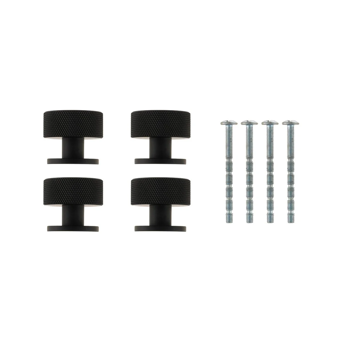 Taskmaster 32 Knurled Cabinet Knobs 4 Pack - 5mm - Matte Black - Modern Design - Image 5