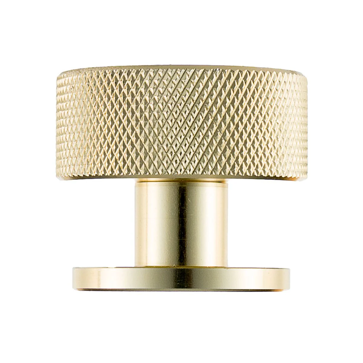 Taskmaster 32mm Knurled Cabinet Knobs 4 Pack - Brushed Brass - Modern Design - Image 2