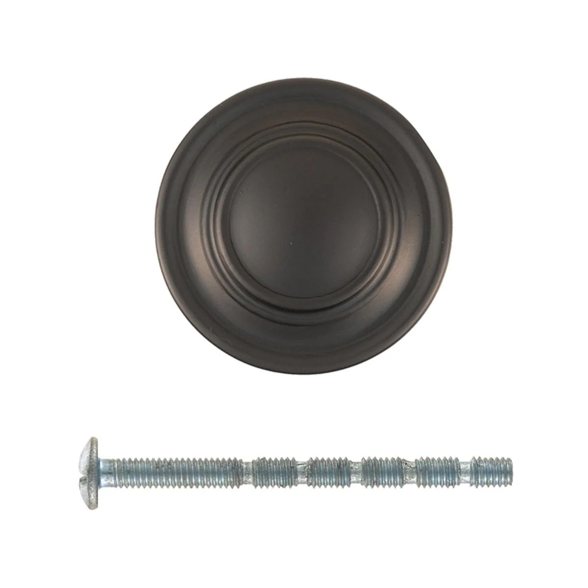 Taskmaster 34mm Round Cabinet Knob - Gunmetal - 1 Pack - Easy Installation