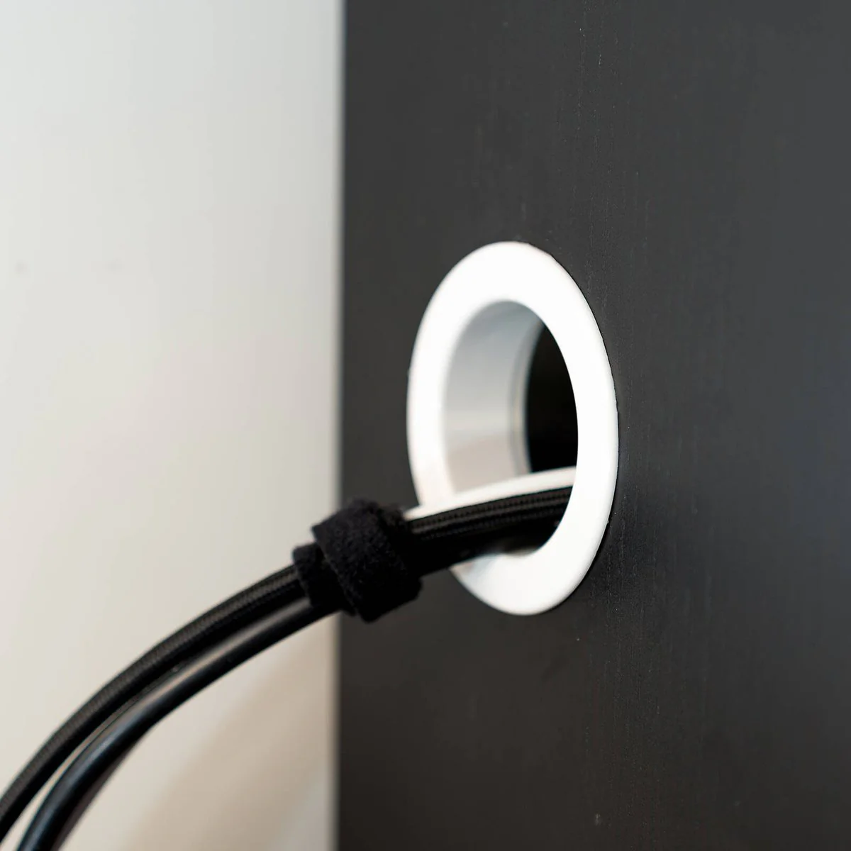 Taskmaster 60mm White Dual Sided Cable Grommet - Cable Management Solution - Image 4
