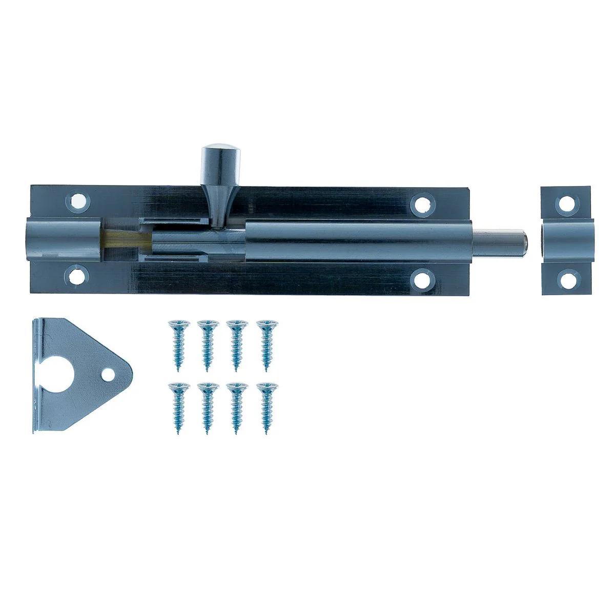 Taskmaster 100mm Chrome Plated Barrel Bolt - Solid Brass Security Solution - Image 2