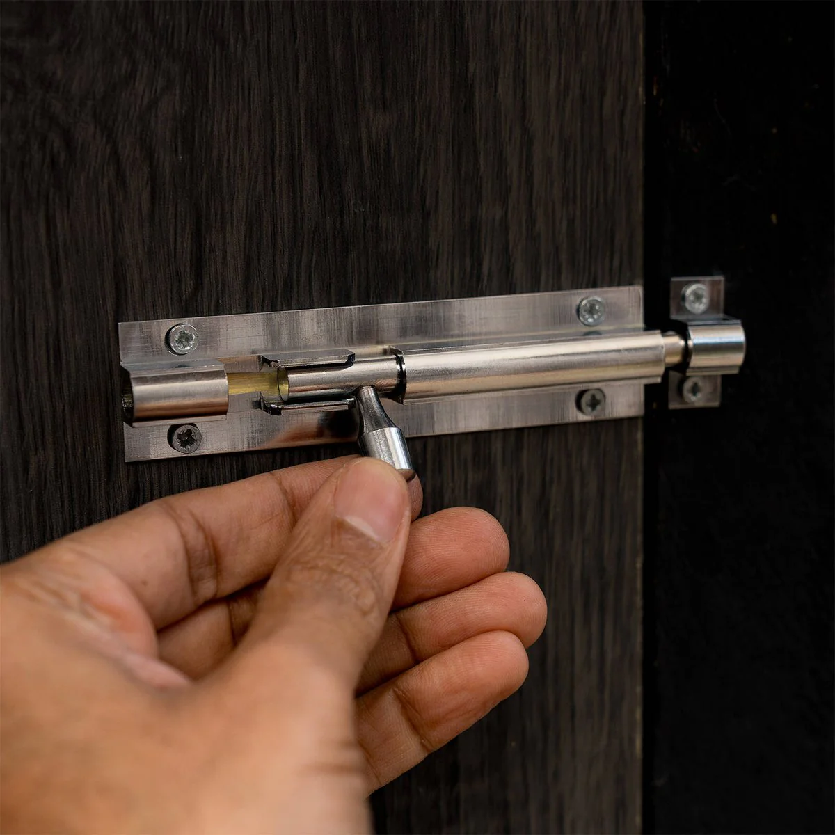 Taskmaster 100mm Chrome Plated Barrel Bolt - Solid Brass Security Solution - Image 4