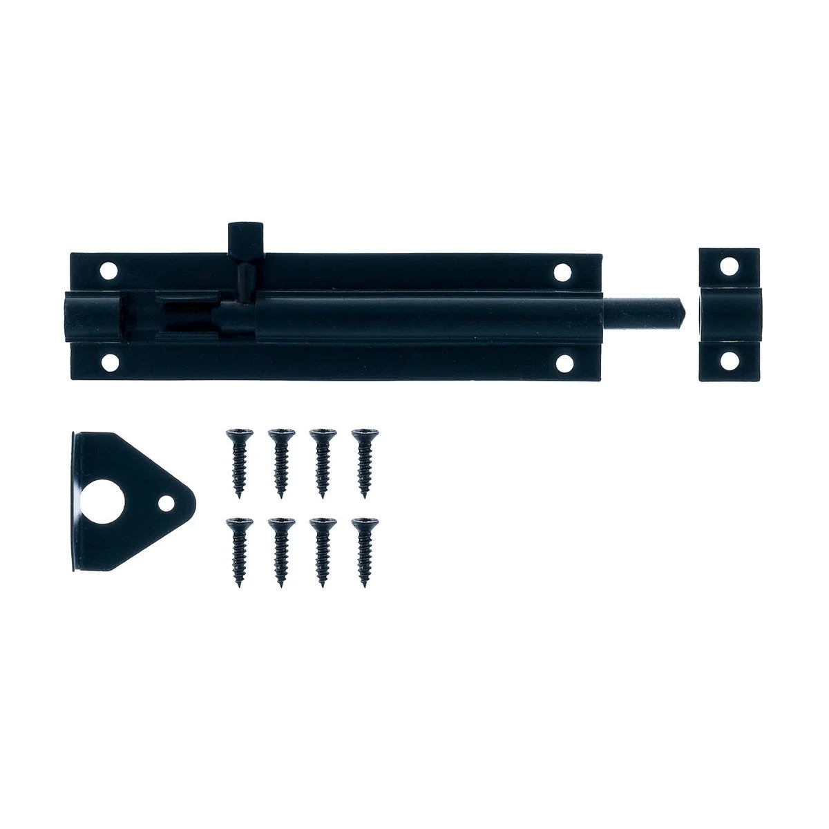 Taskmaster 100mm Black Matte Barrel Bolt - Solid Brass Security Solution - Image 2