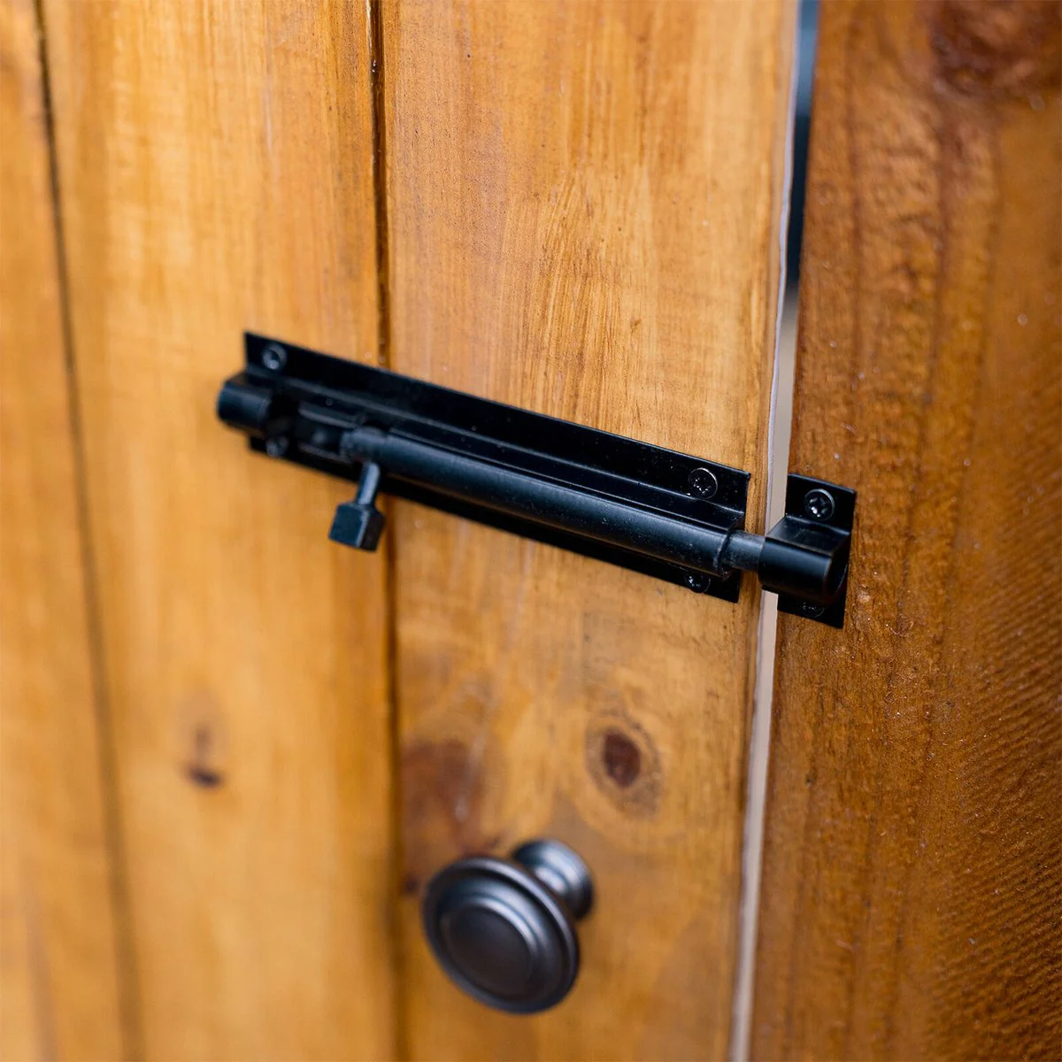 Taskmaster 100mm Black Matte Barrel Bolt - Solid Brass Security Solution - Image 3