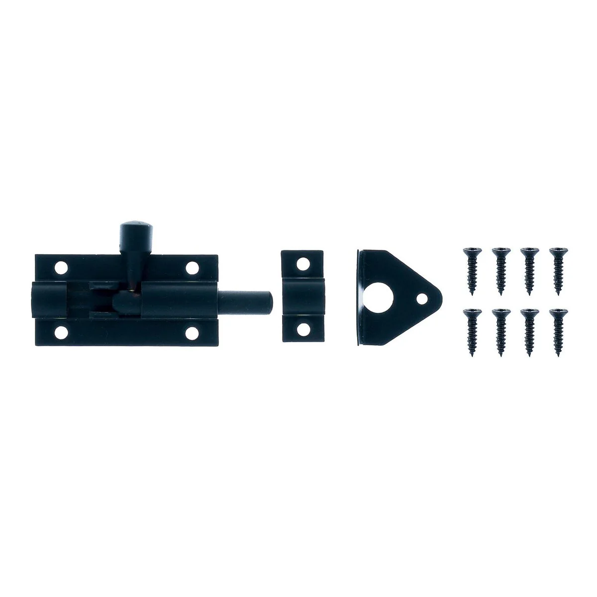 Taskmaster 50mm Barrel Bolt - Solid Brass - Matte Black - 1 Pack - Image 2