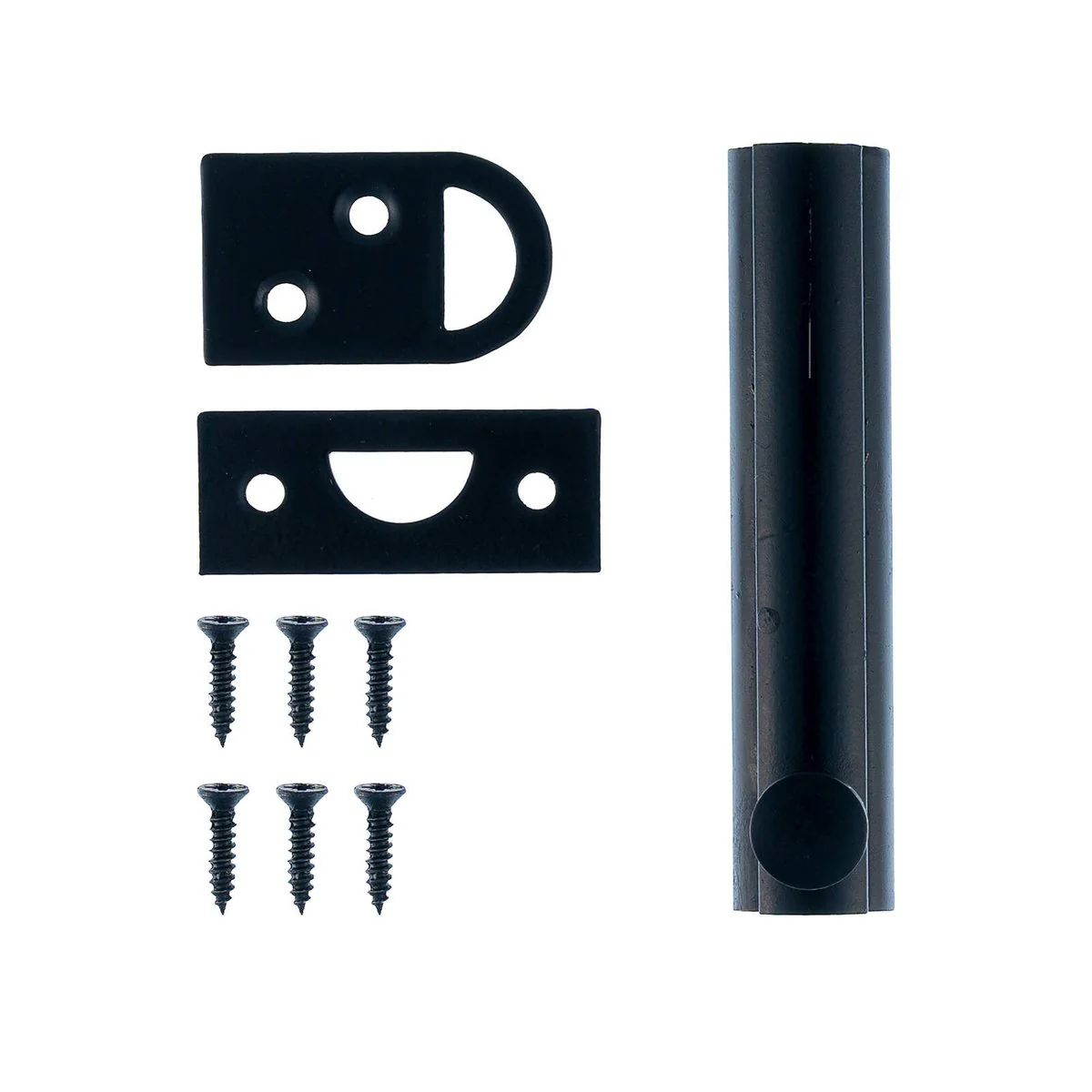 Taskmaster 75mm Black Matte Surface Bolt - Solid Brass Barrel Bolt - Image 2