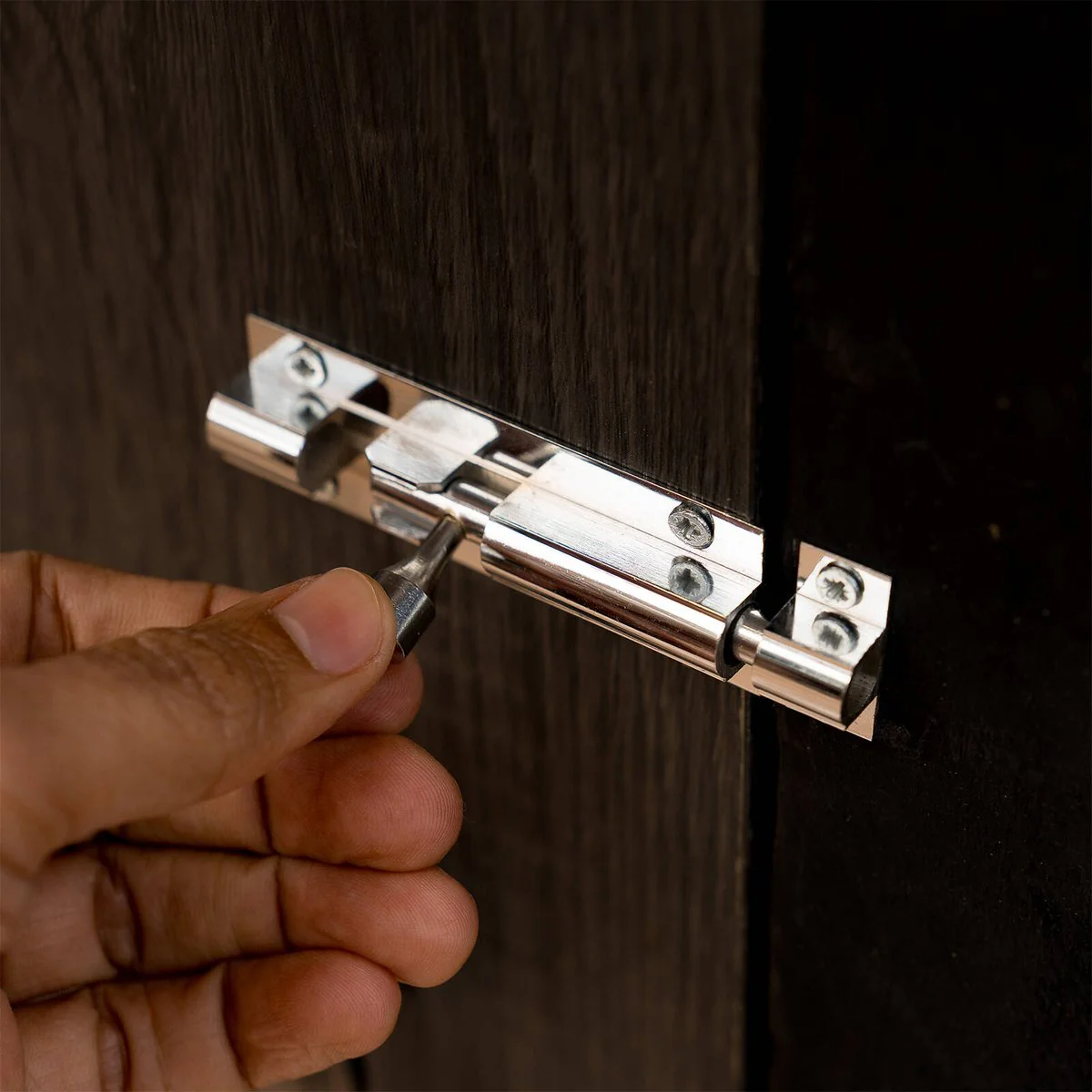 Taskmaster 75mm Chrome Plated Barrel Bolt - Solid Brass Security Solution - Image 5