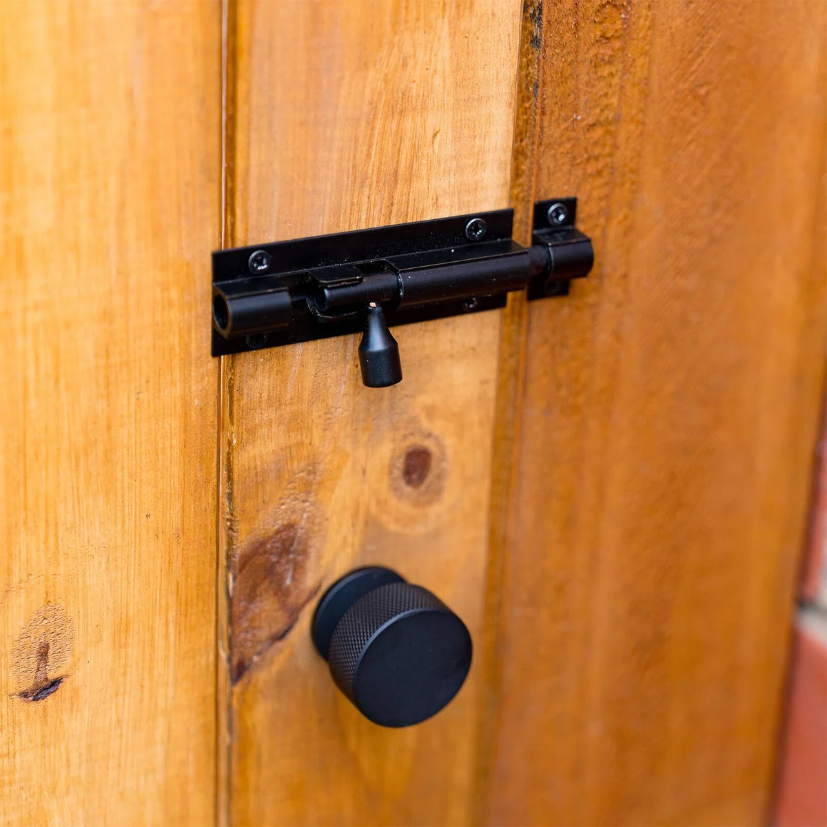 Taskmaster 75mm Barrel Bolt - Matte Black - Solid Brass - DIY Installation - Image 3