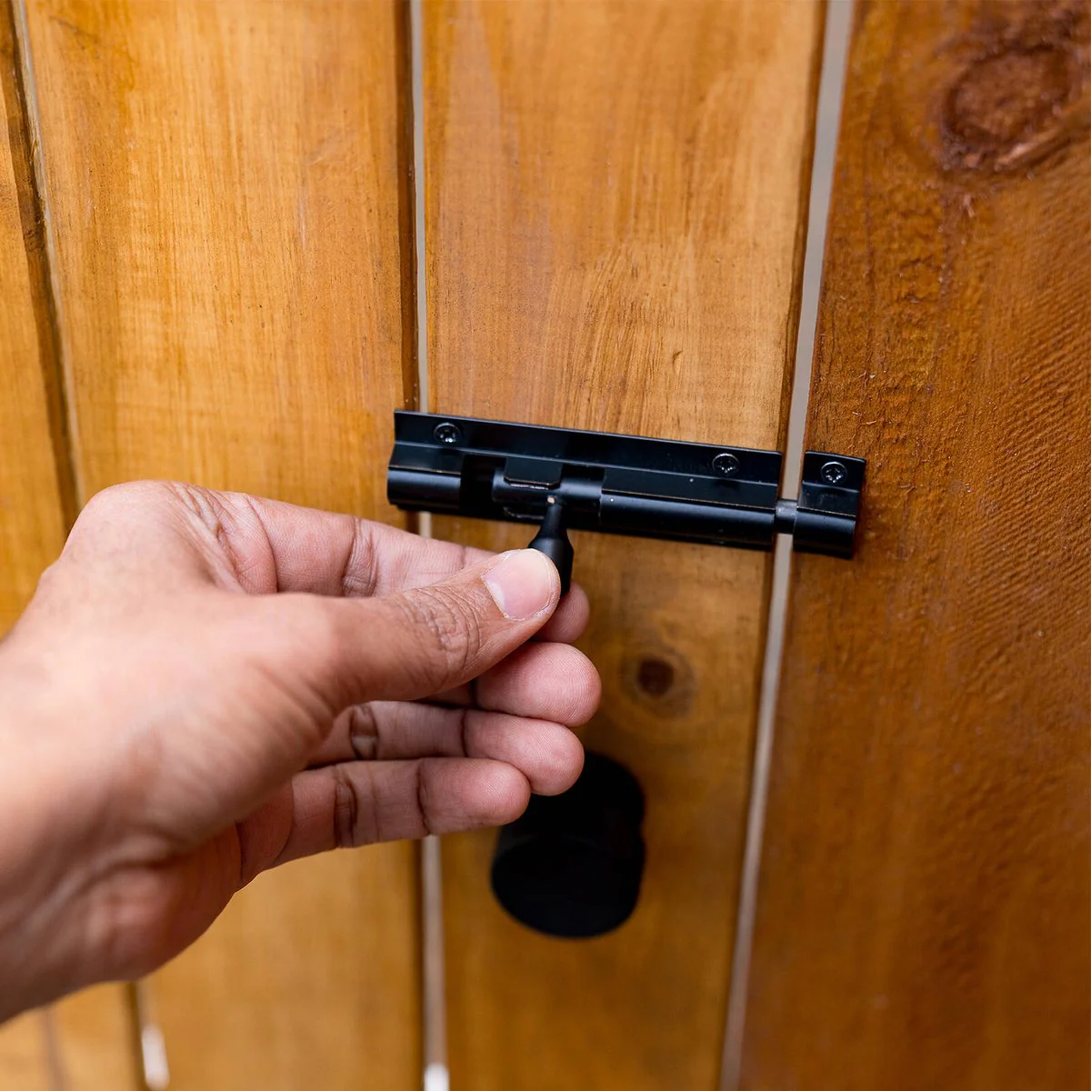 Taskmaster 75mm Barrel Bolt - Matte Black - Solid Brass - DIY Installation - Image 5