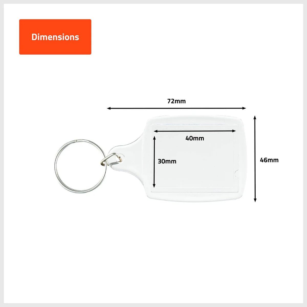 Taskmaster Clear Customisable Key Tags 3 Pack - 100mm x 140mm - Easy Identification - Image 3