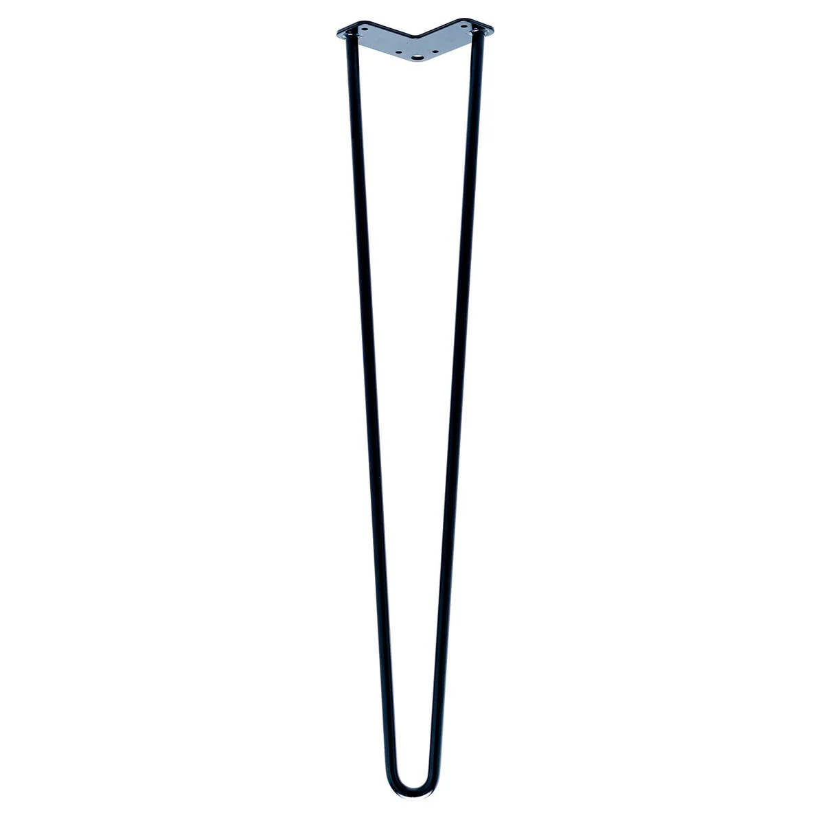Taskmaster Hairpin Leg - 710mm x 12mm - Solid Steel - Matte Black