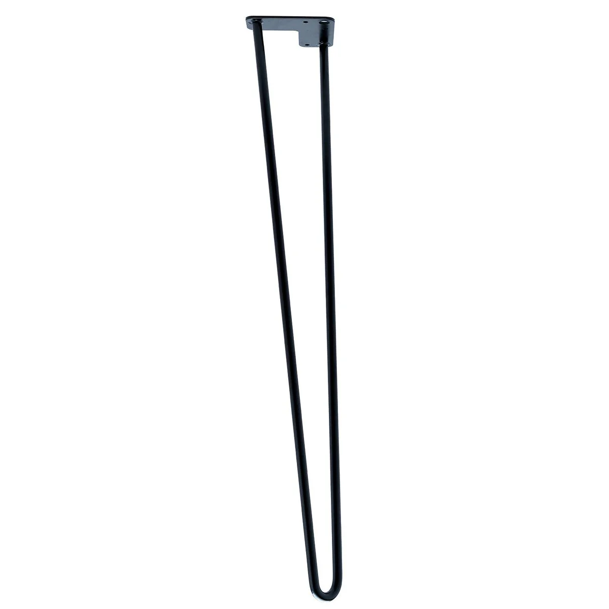 Taskmaster Hairpin Leg - 710mm x 12mm - Solid Steel - Matte Black - Image 2