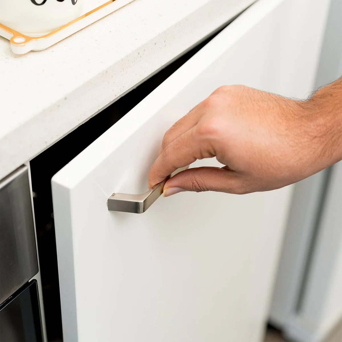 Taskmaster 128mm Brushed Satin Handle - Steel - Brushed Satin Nickel - Image 3