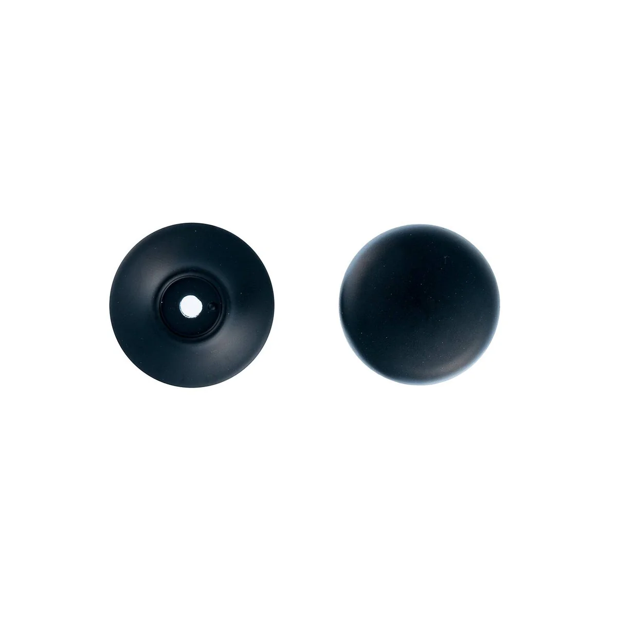 Taskmaster Matte Black Mushroom Cabinet Knob - 37mm x 37mm - Steel - Image 2