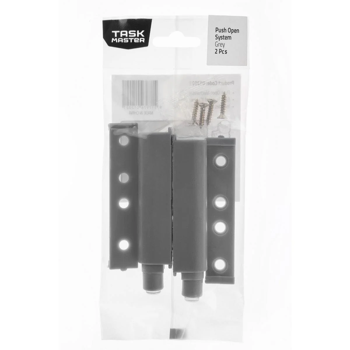 Taskmaster Push to Open System - 75mm - Plastic - Easy Install