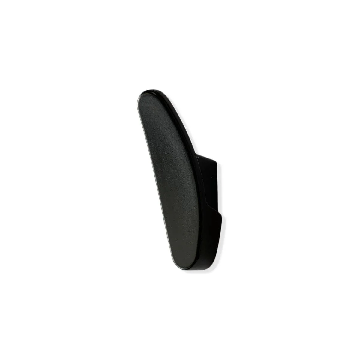 Taskmaster 65mm Matte Black Single Robe Hook - 1 Piece - Zinc