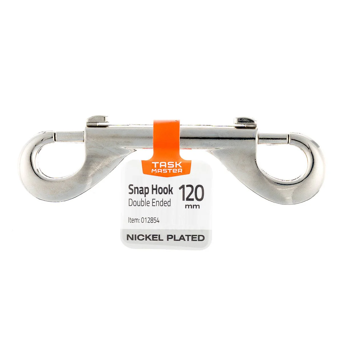 Taskmaster Snap Hook - 90mm - Nickel - Double Ended