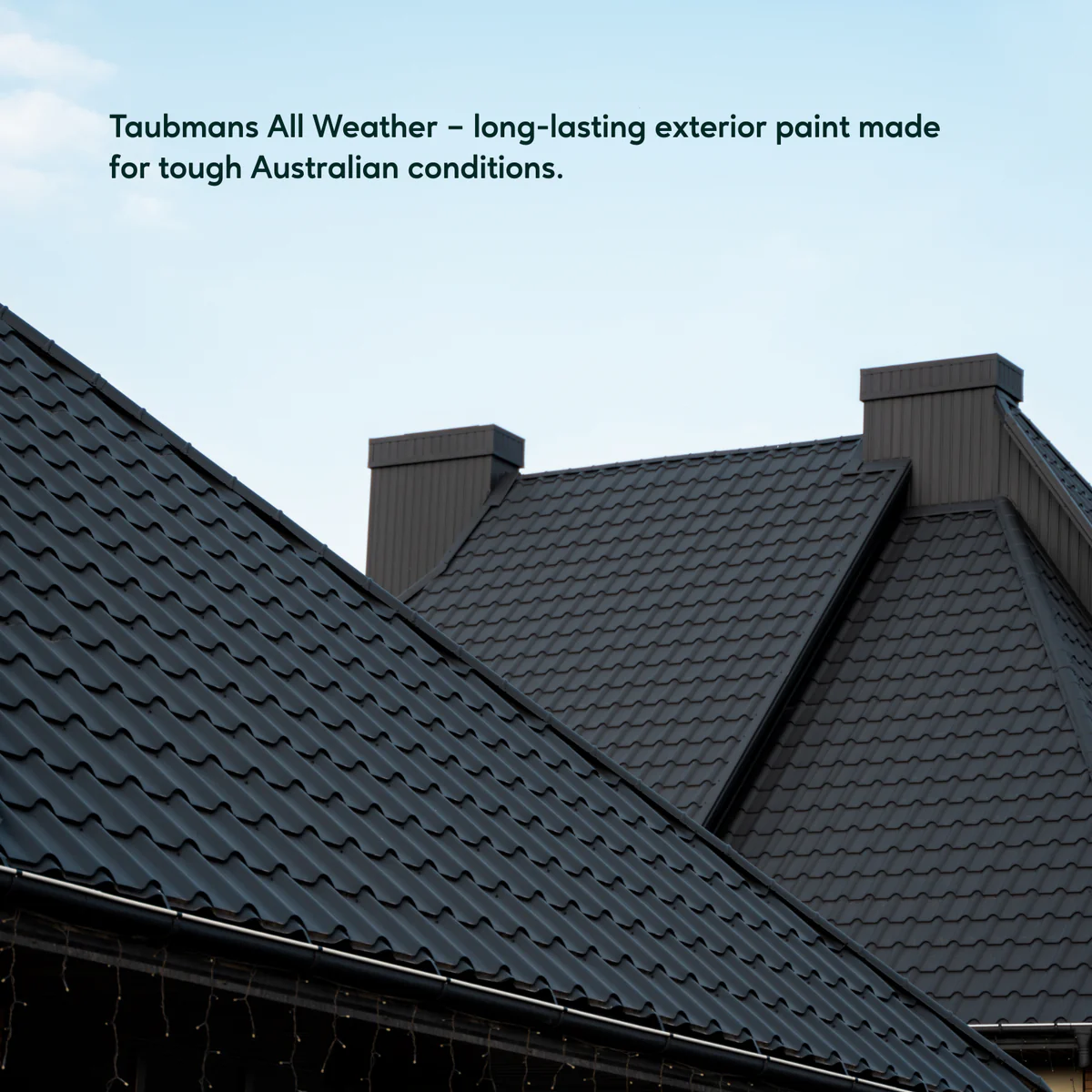 Taubmans 1L Black Gloss All Weather Exterior Paint - Mould Resistant - Fast Drying - Image 3