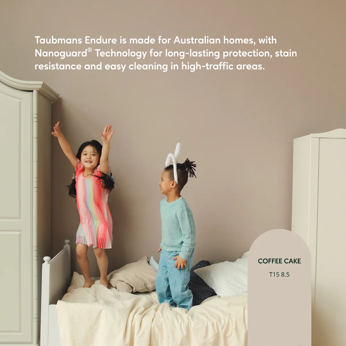 Taubmans 1L Neutral Low Sheen Endure Interior Walls Paint - Stain Resistant - Low Odour - Image 4