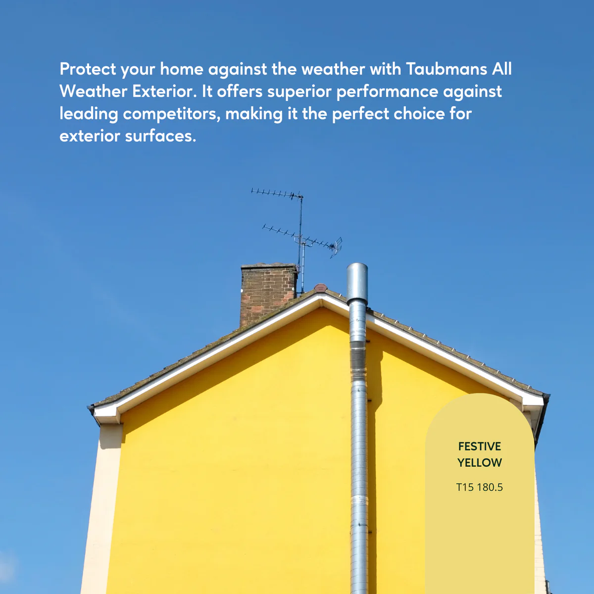 Taubmans 4L Hi C Yellow Low Sheen Exterior Paint - All Weather - Mould Resistant - Image 3