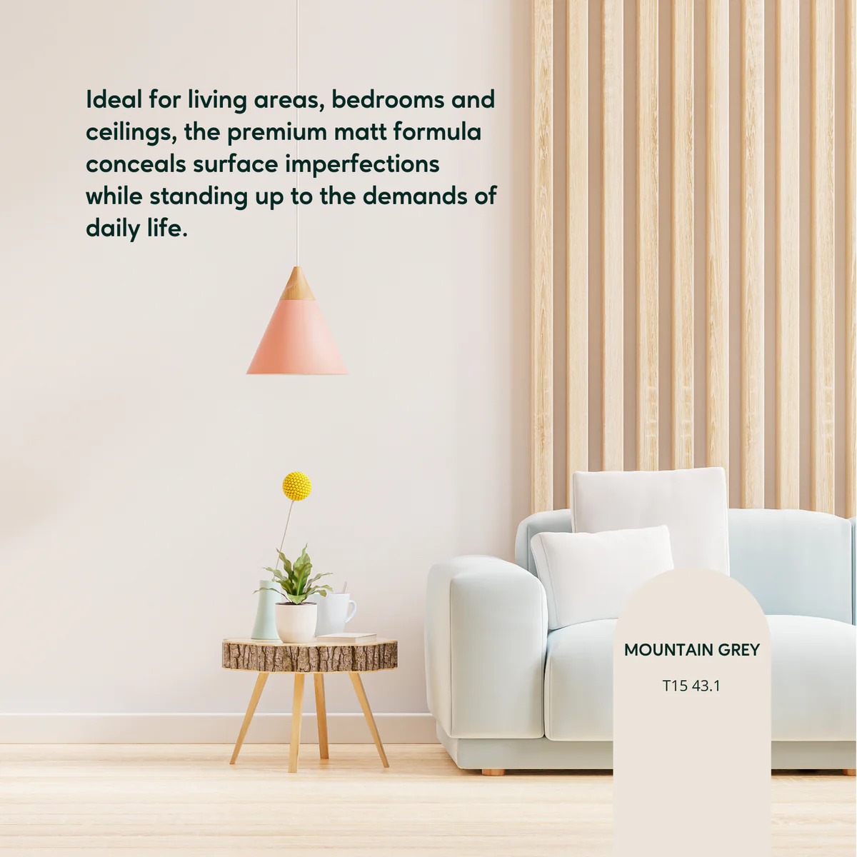Taubmans 4L Neutral Matt Endure Interior Walls Paint - Stain Resistant - Low Odour - Image 3