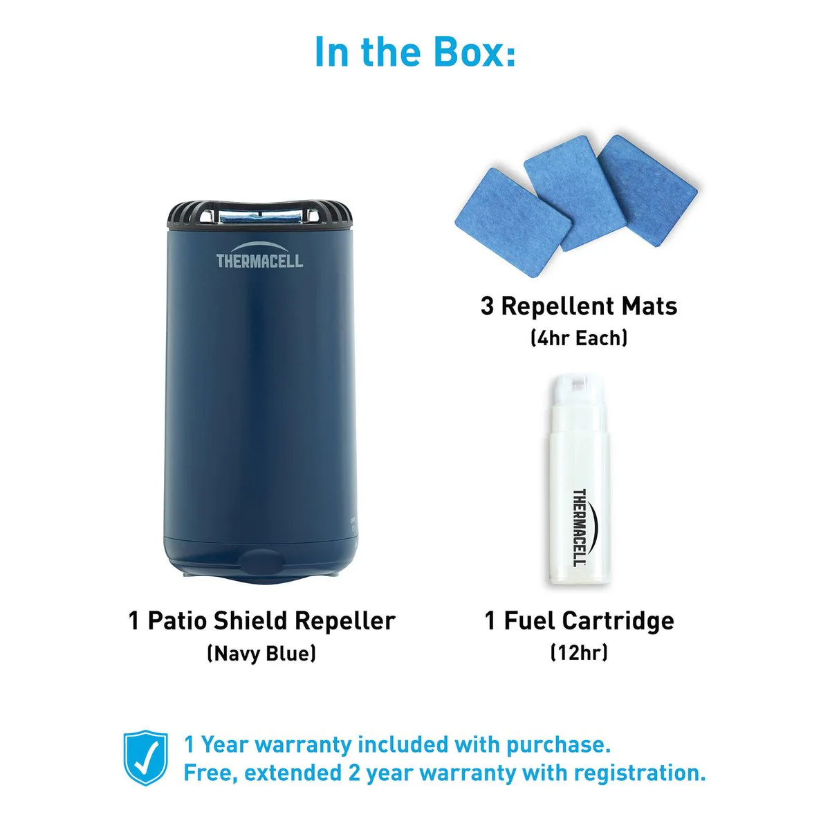 Thermacell Mini Halo Insect Repeller - Navy Blue - 12-Hour Fuel System - Silent Operation - Image 3