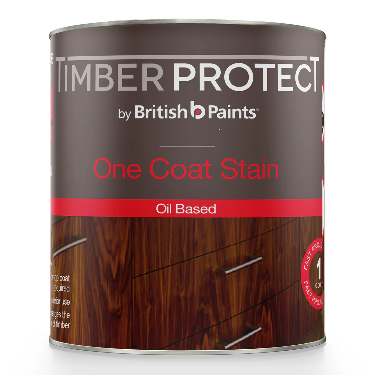Timber Protect One Coat Stain - 250ml - Oil Based - Mahogany