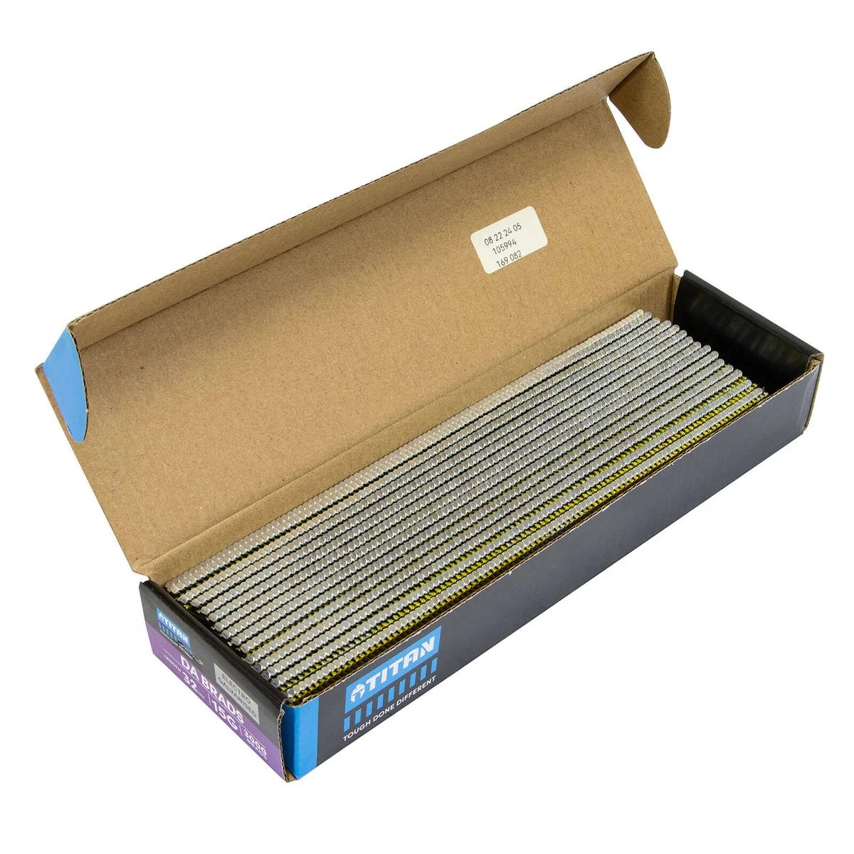 Titan 32x 1.75mm Electro Galvanised 34° Angled Collated Nail Da Brads Pack of 3000 - Durable Fasteners for Carpentry - Image 4