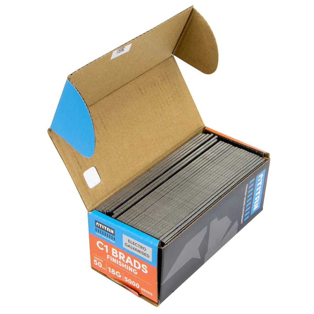 Titan 50mm Electro Galvanised Straight Collated Nail C1 Brads Pack 5000 - 1.25mm Diameter - Durable Fasteners for Woodworking - Image 4