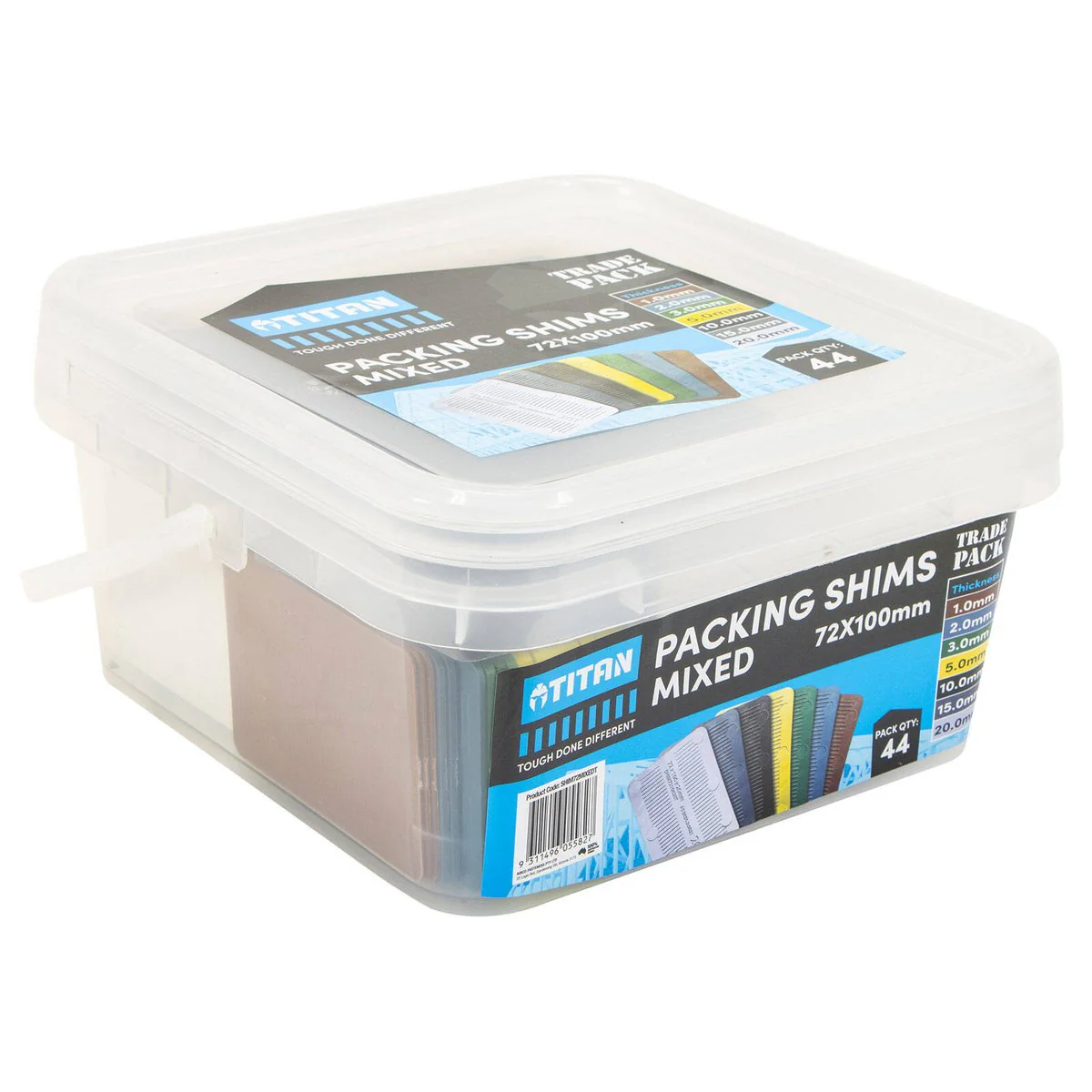 Titan 72mm Mixed Shim Packing - 44 Pieces - Heavy-Duty Support - Image 2