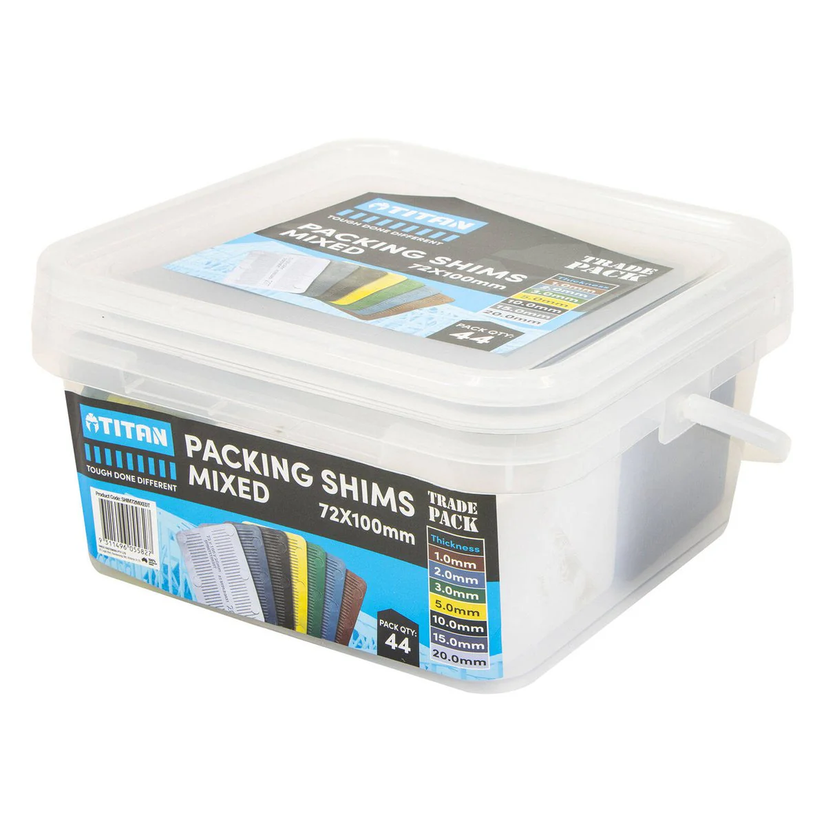 Titan 72mm Mixed Shim Packing - 44 Pieces - Heavy-Duty Support - Image 3