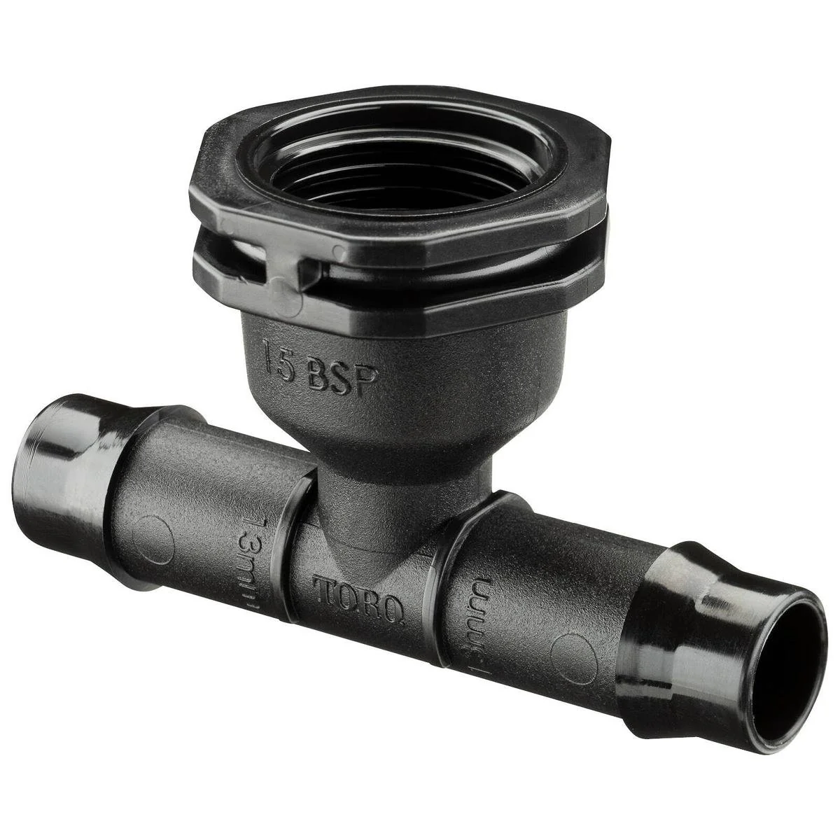 Toro 13mm Female Threaded Tee - 13 x 15mm - Polypropylene - UV Stabilised