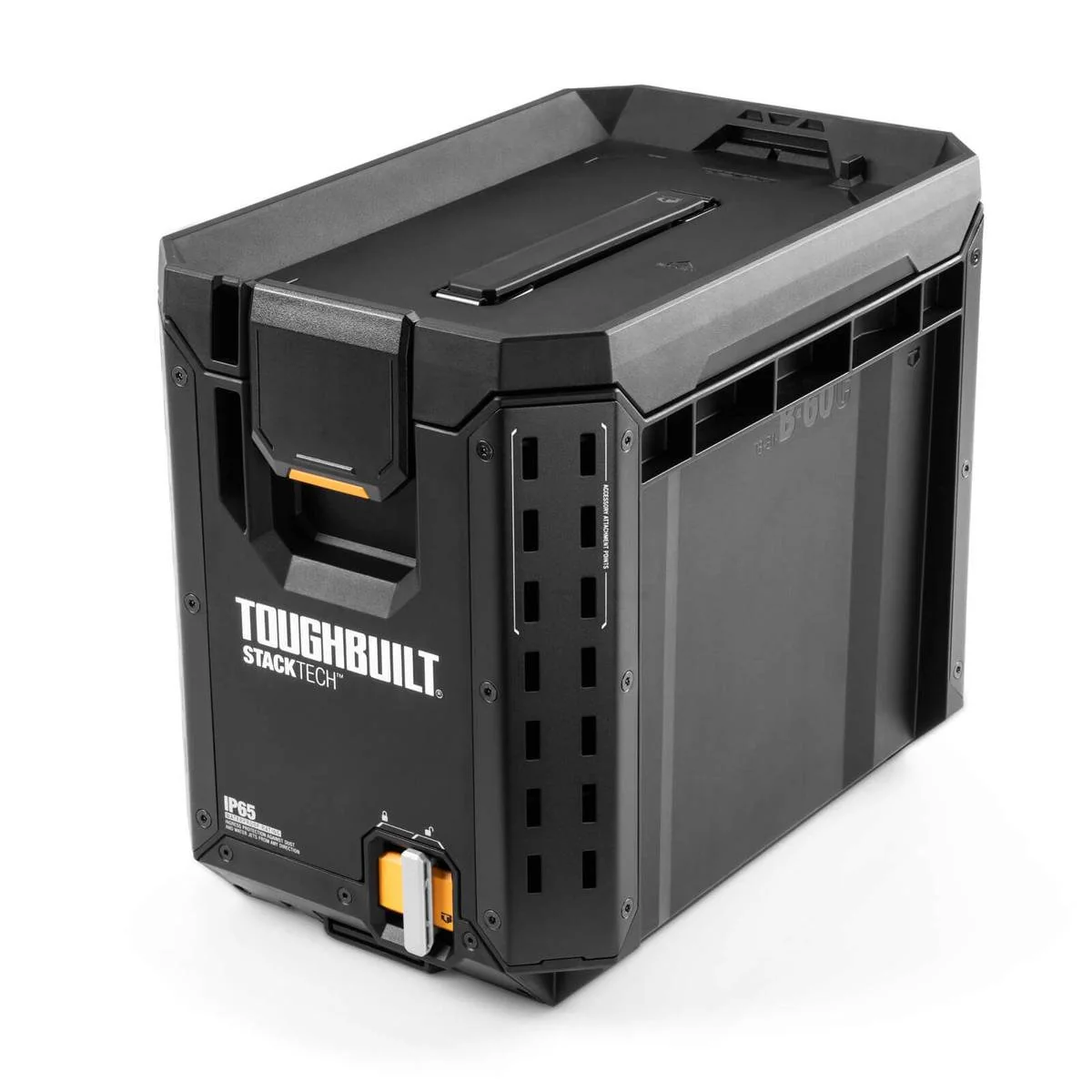 Toughbuilt Stacktech Compact Tool Box - 410mm x 345mm x 265mm - Durable Storage Solution