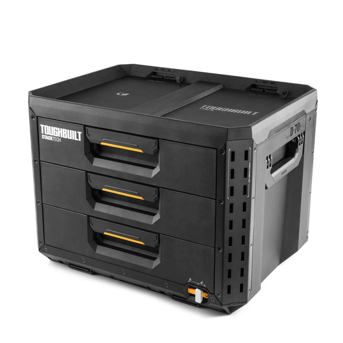 Toughbuilt Stacktech XL 3 Drawer Tool Box - 410mm x 390mm x 530mm - Durable Storage Solution