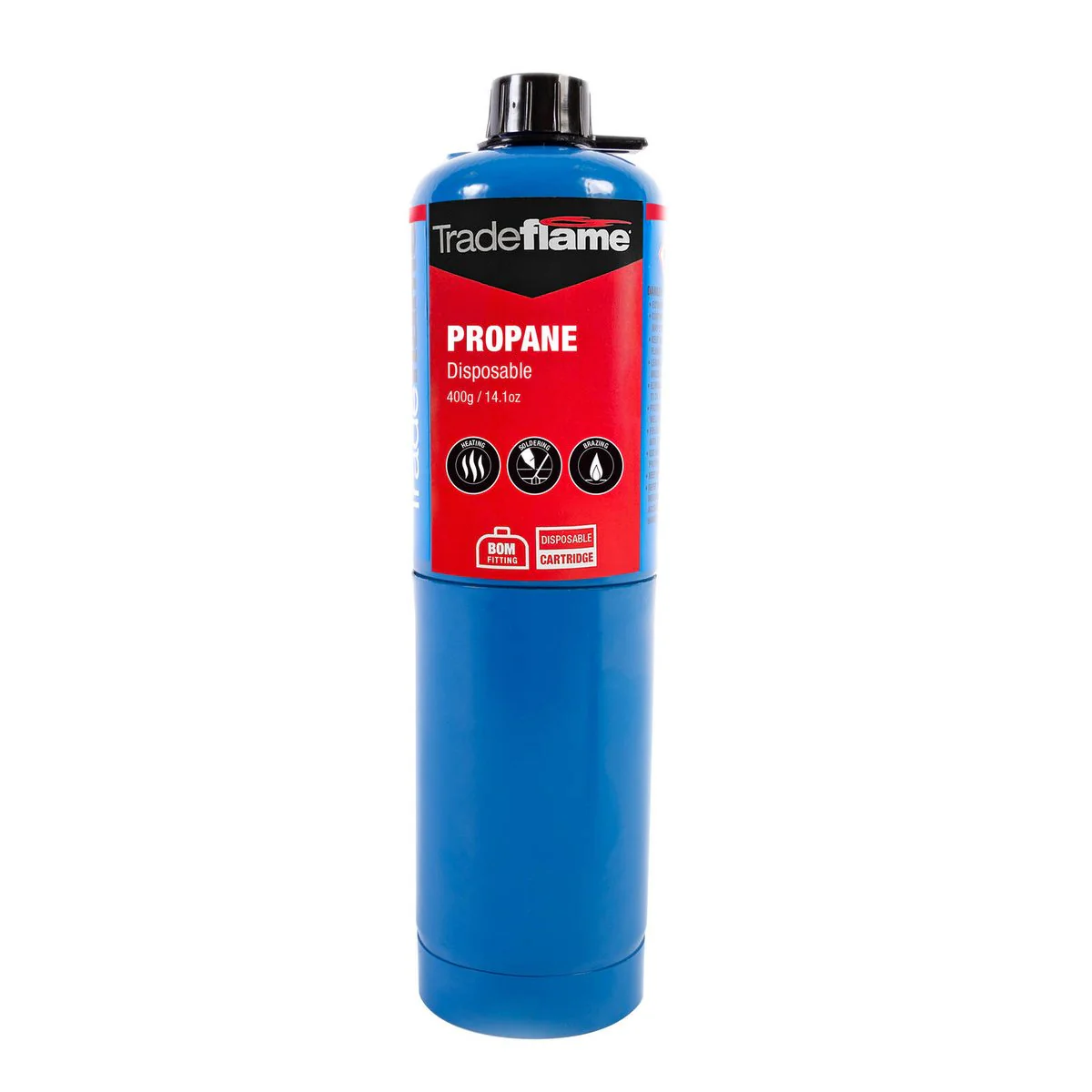 Tradeflame 400g Propane Cartridge - Slimline - Safe - High Heat Output