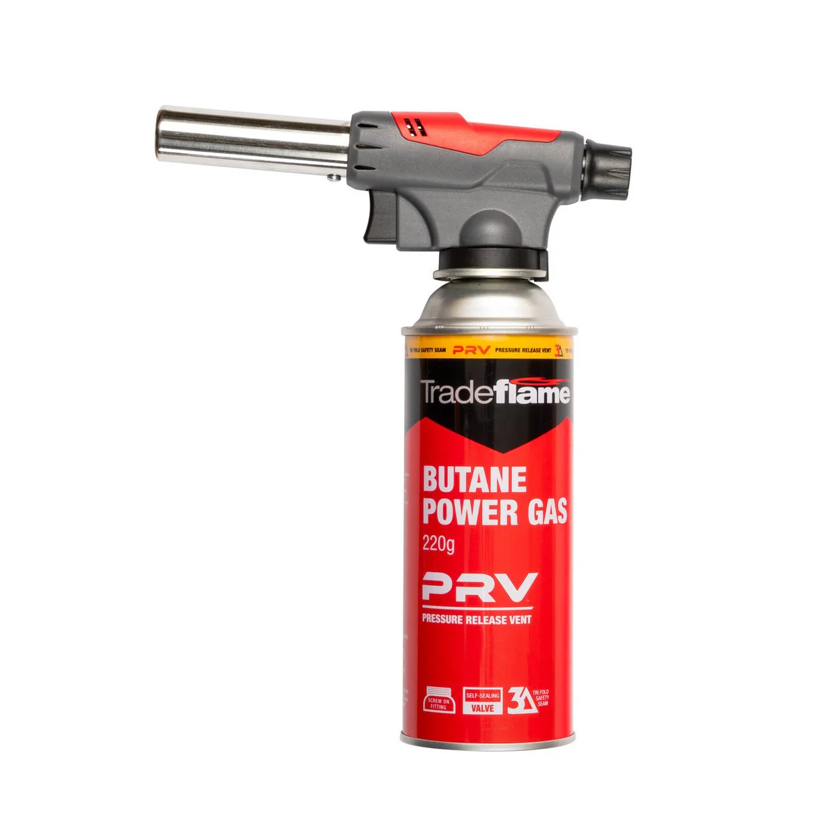 Tradeflame Blow Torch Kit - Bayonet Butane Gas - 110mm x 145mm - Dual Safety System