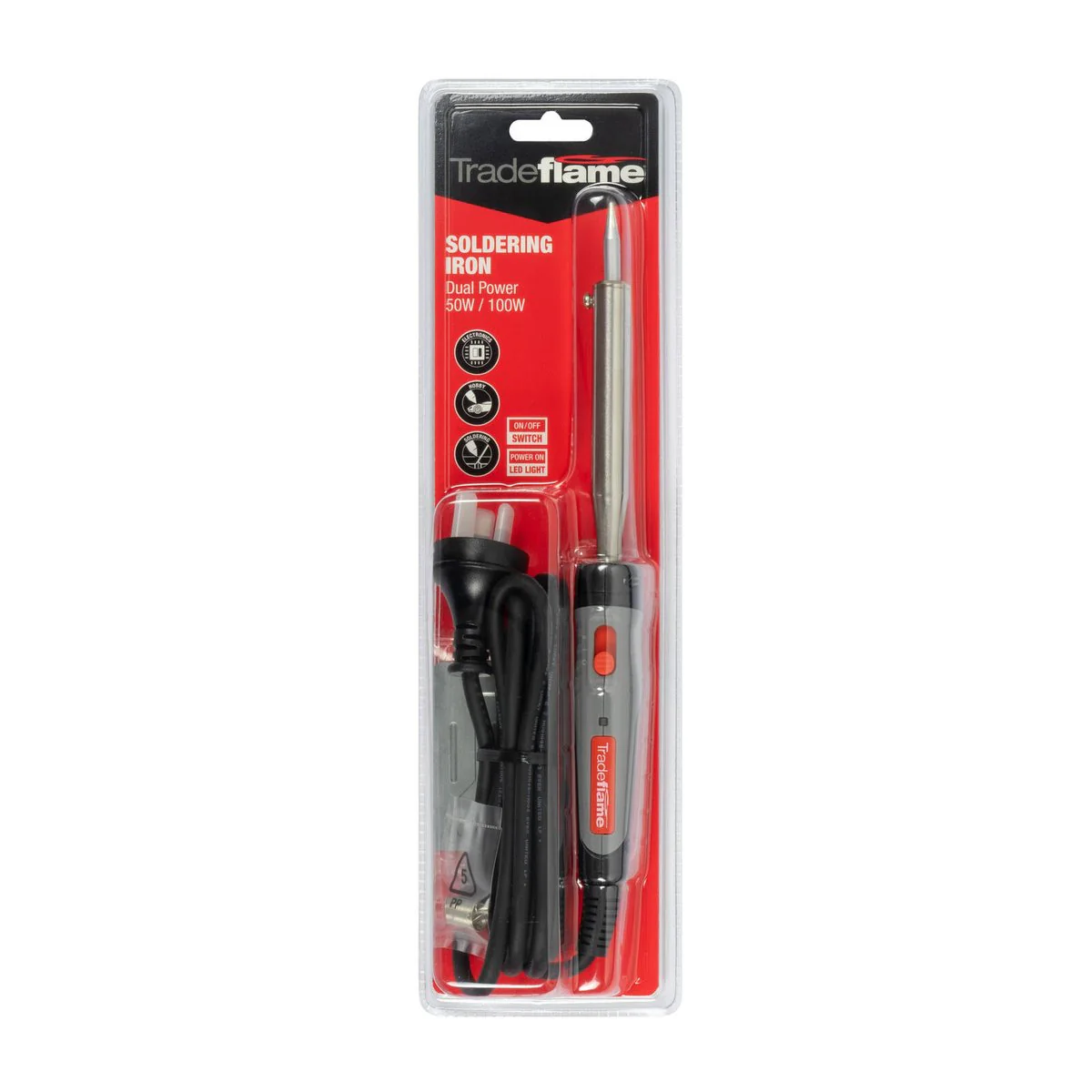 Tradeflame Soldering Iron - 50W/100W - Dual Power - Interchangeable Tips - Image 2