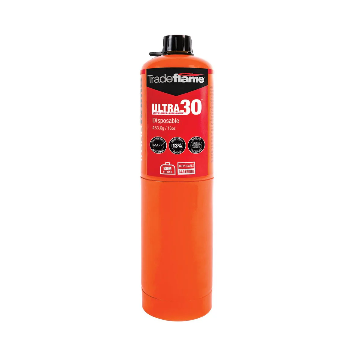 Tradeflame Ultra30 Disposable Performance Gas Canister - 300g - Green - Compact and Lightweight