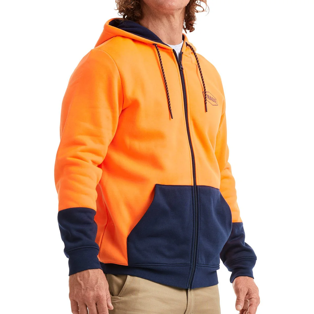 Tradie Hi Vis Orange Hoodie Small - 580mm x 750mm - Comfort & Functionality - Image 3