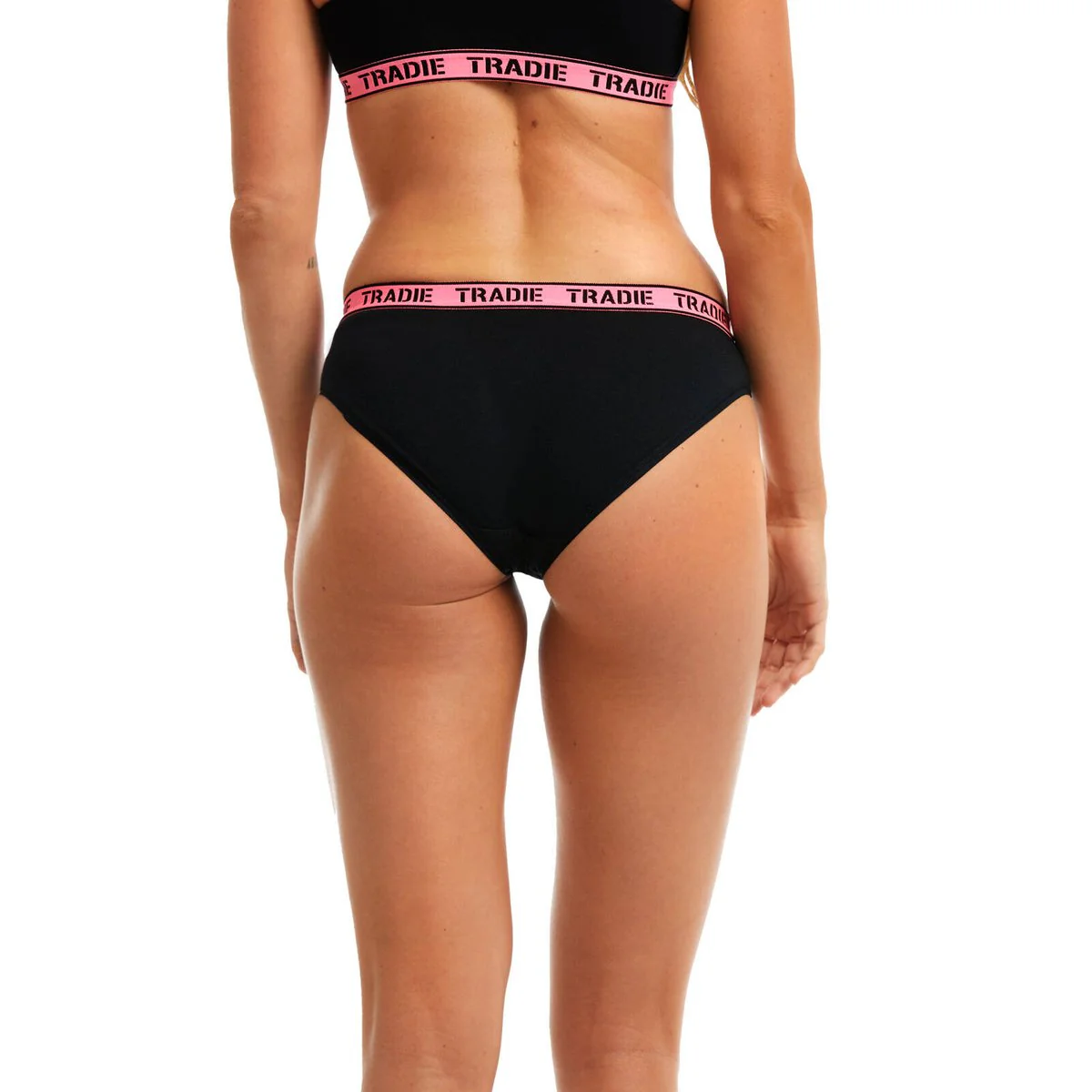 Tradie Ladies Underwear Focus Bikini 3 Pack Size 16 - Stretch Cotton - Comfortable Fit - Machine Washable - Image 4