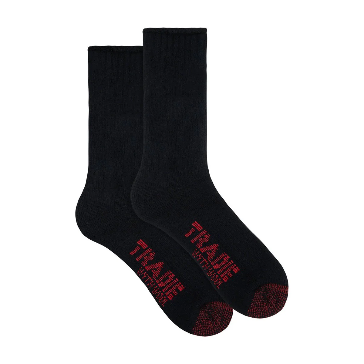 Tradie Men’s Black Wool Crew Socks 2 Pack Size 7-10 - Comfort & Durability - Image 3