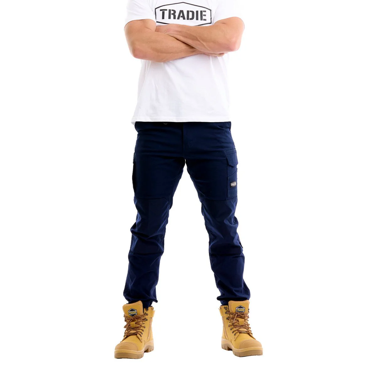 Tradie Pro Cargo Pant 97 - Navy - 2-Way Stretch - UPF Protection - Durable - Image 3