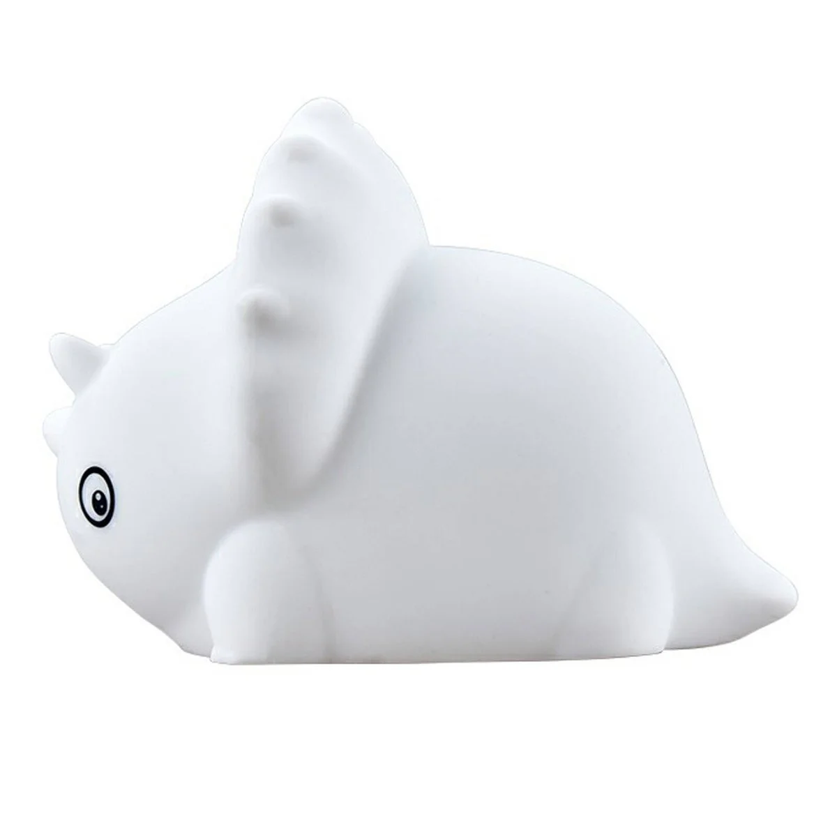 Triceratops Silicone Rechargeable Night Light - 144mm x 104mm x 108mm - Portable Touch Control - Image 2