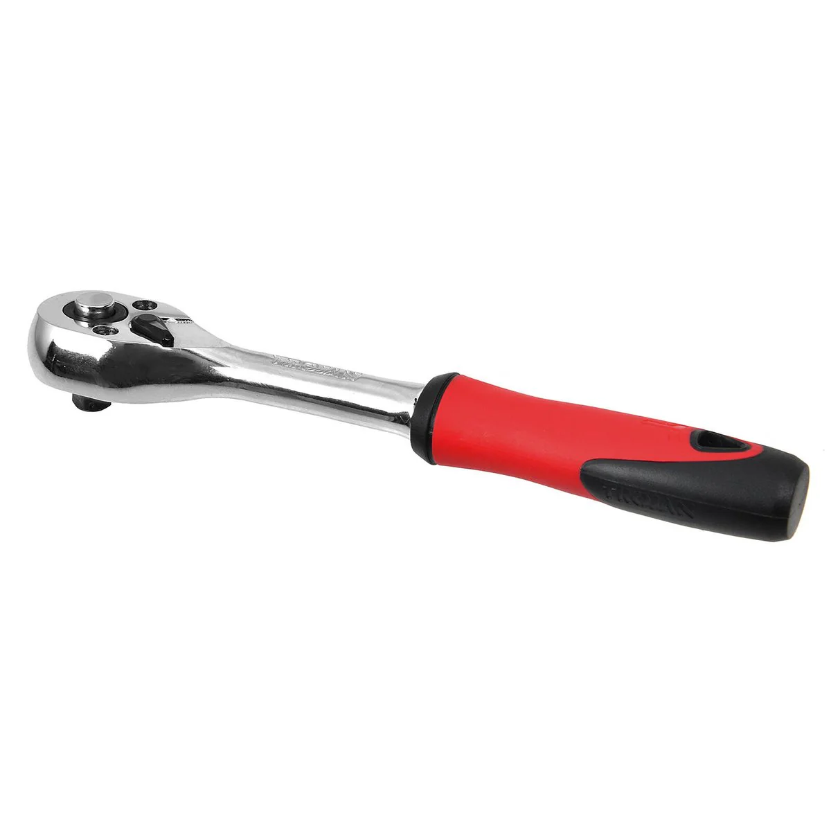 Trojan 1/4" Drive Ratchet with Grip - 72-Tooth Reversible Mechanism - Durable CR-MO - Image 2