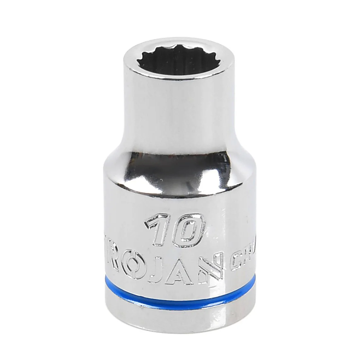Trojan 10mm Socket 1/2 Drive - Polished Chrome Vanadium - Durable - 12-Point
