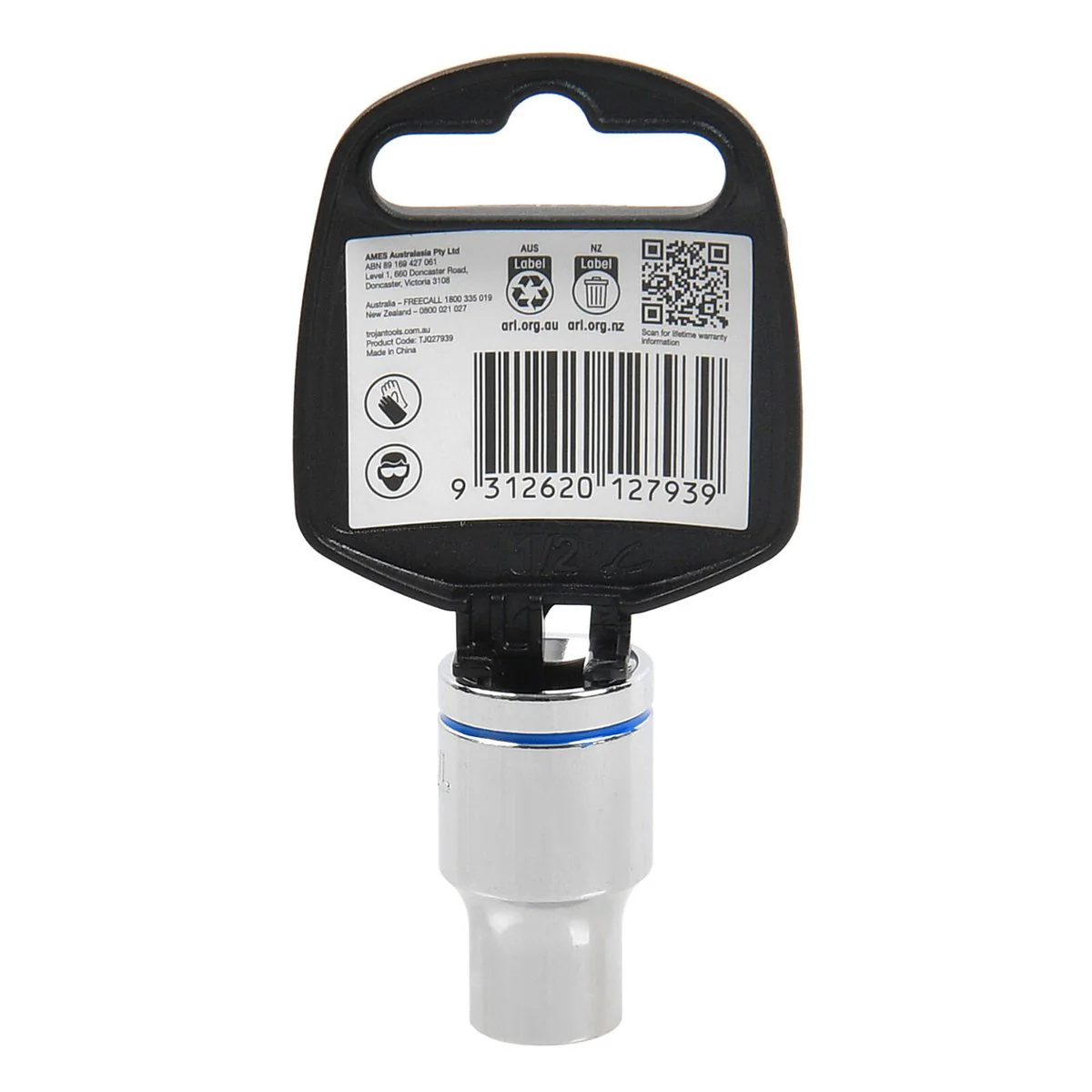 Trojan 10mm Socket 1/2 Drive - Polished Chrome Vanadium - Durable - 12-Point - Image 3