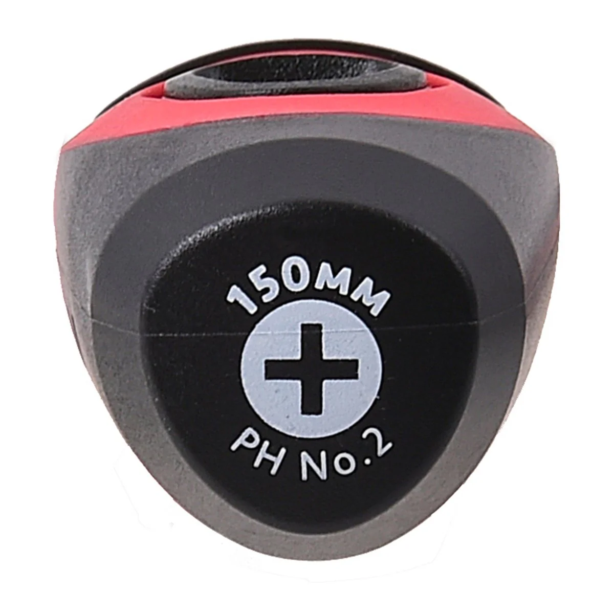 Trojan 150mm No 2 Phillips Screwdriver - Red and Black - Magnetic Tip - Image 4
