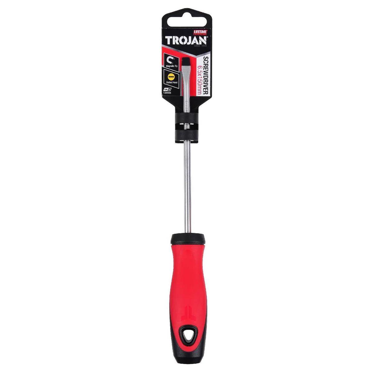 Trojan 150mm No 6 5 Slot Screwdriver - Magnetic Tip - Chrome Vanadium Steel - Image 2