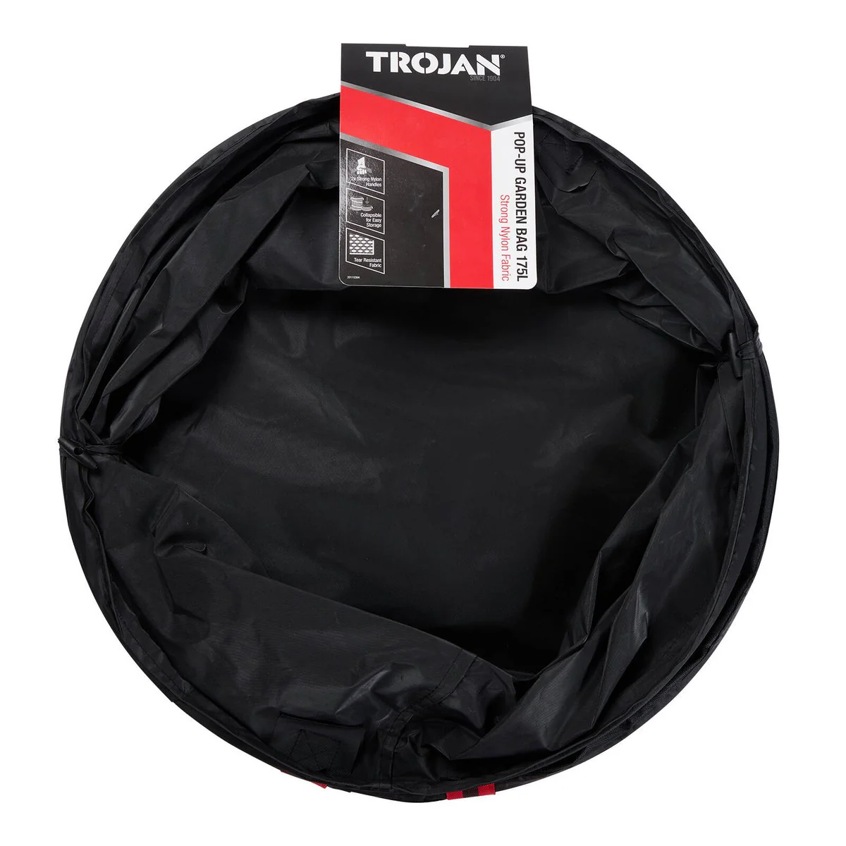 Trojan 175L Pop Up Garden Bag - Durable Nylon - Collapsible Design - 560mm x 710mm - Image 2